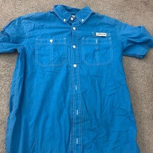 Magellan Outdoors Blue Casual Button Down Shirt